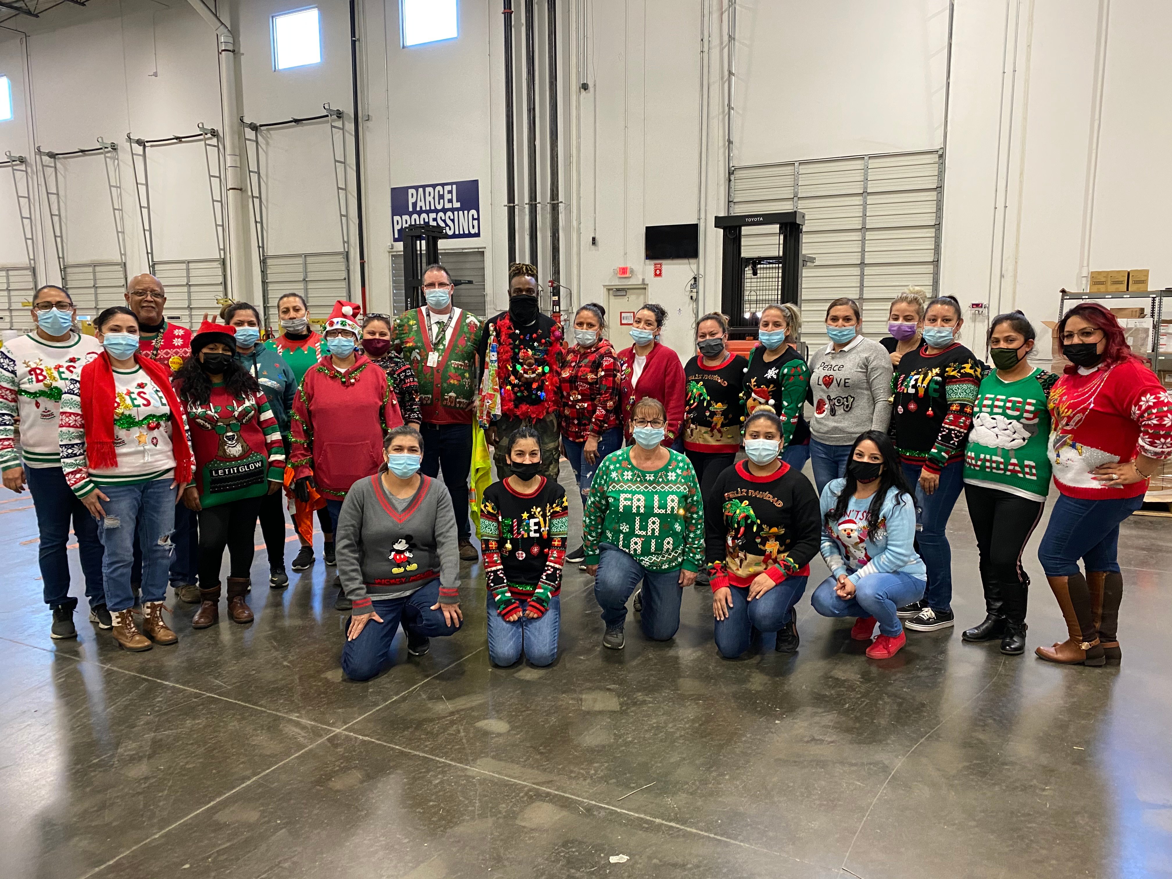 The Shippers Group Ugly Christmas Sweater Day Wintergreen-1, TX AM Shift